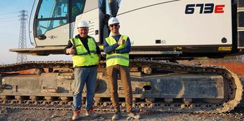 Baustellenleiter Nazario Sinigagliese mit Assistent Luigi Alberto D’Andrea