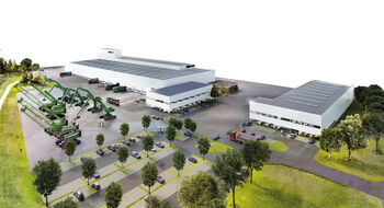 SENNEBOGEN spare parts, construction of the new Customer Service Center, state-of-the-art spare parts warehouse