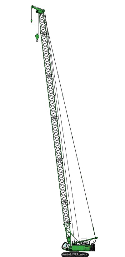 Piktogramm SENNEBOGEN 1100 E Raupe Raupenkran