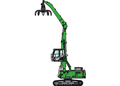 SENNEBOGEN 825 E Crawler compact material handler