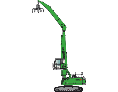 Umschlagbagger SENNEBOGEN 830 E Raupe