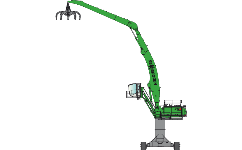 SENNEBOGEN 870 E Hybrid Crawler pylon material handler for port handling