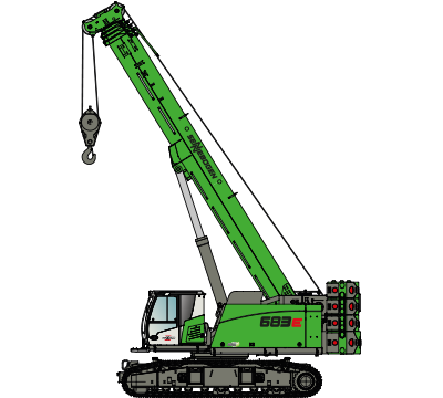 SENNEBOGEN 683 E Telescopic crane on crawlers