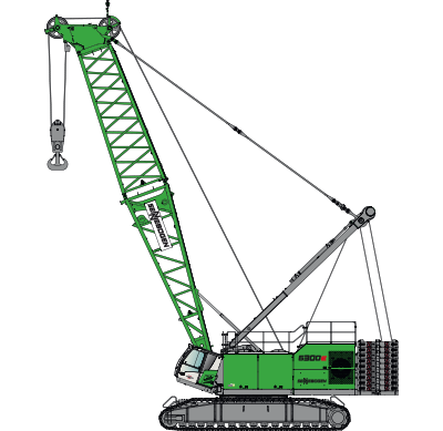 SENNEBOGEN 6300 E Crawler Duty cycle crane pictogram