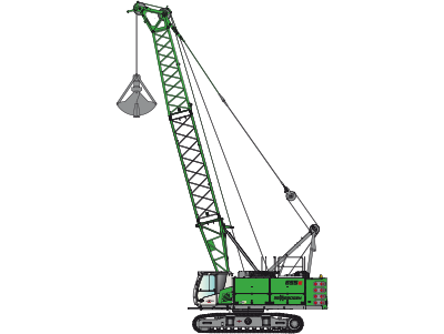 SENNEBOGEN 655 E Crawler Duty cycle crane pictogram