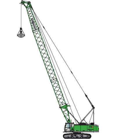 SENNEBOGEN 670 E Crawler Duty cycle crane pictogram