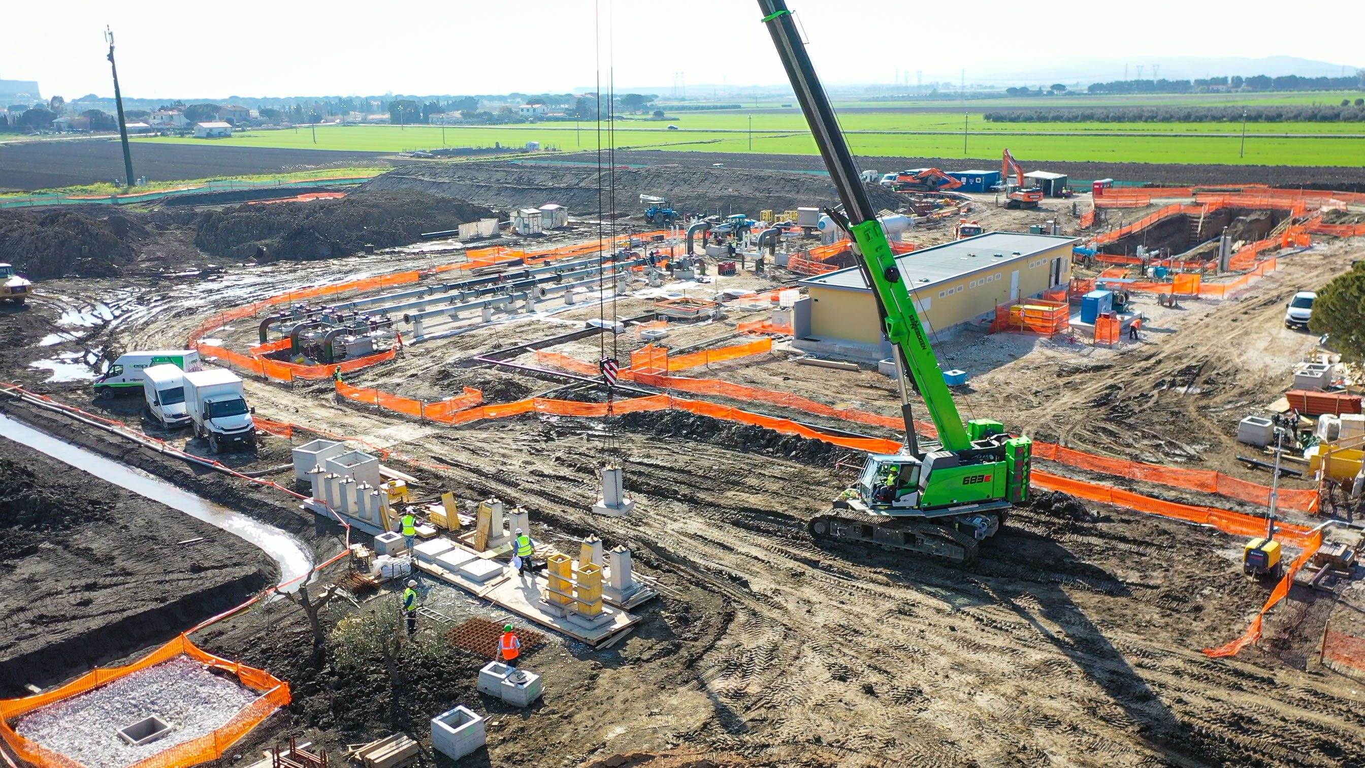 Pipeline construction: Construction of a new liquid gas terminal