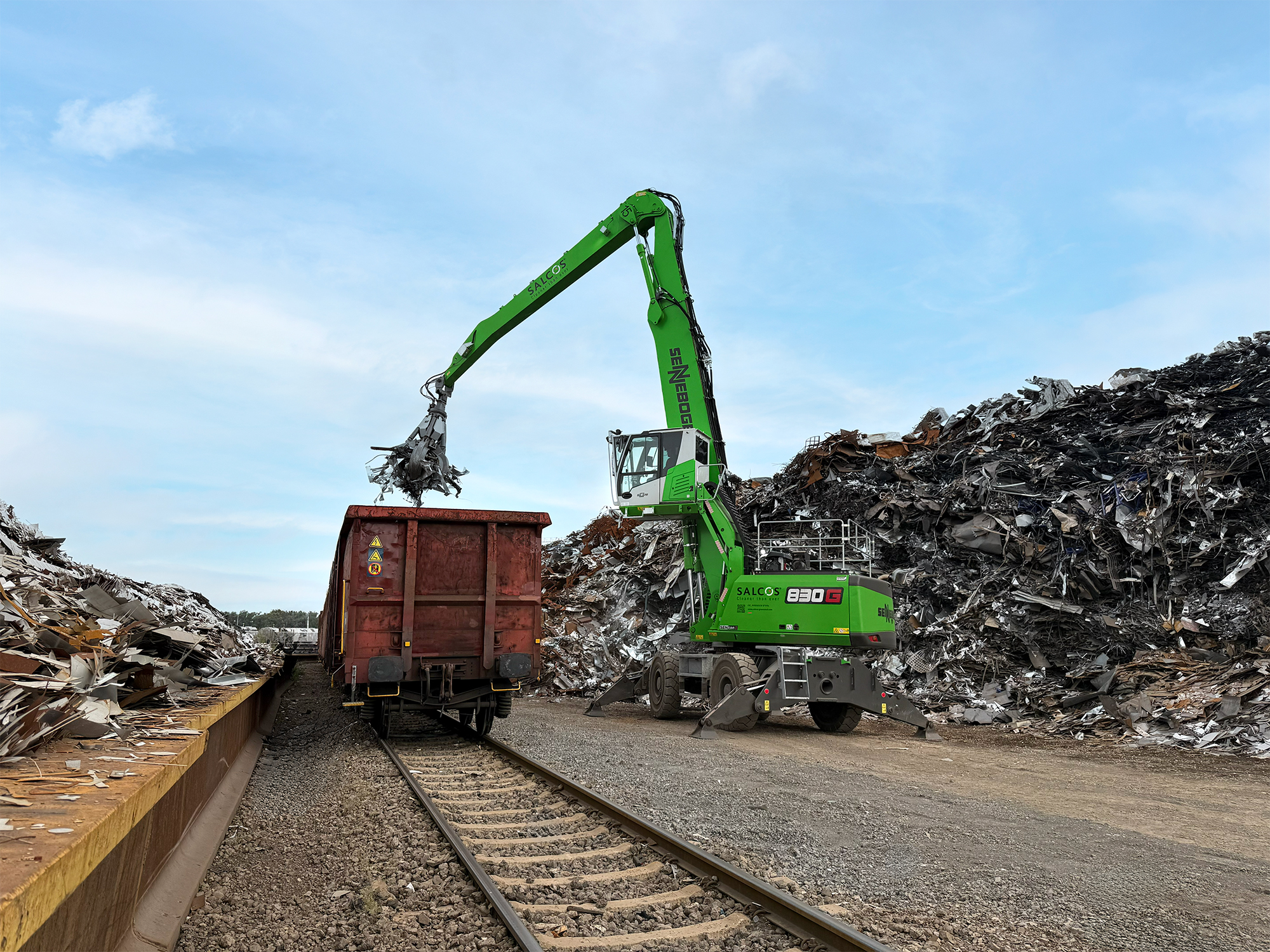material handler for sustainable steel scrap recycling