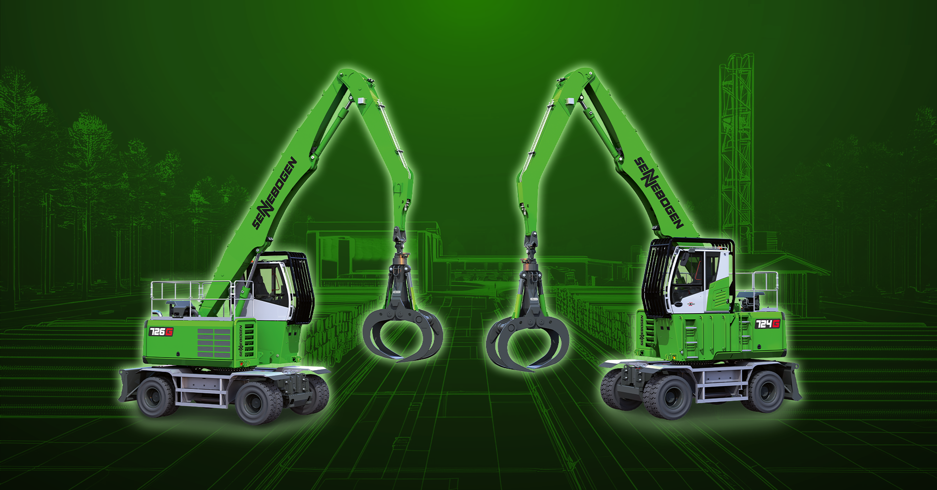 New pick and carry timber machines: 724 G and 726 G