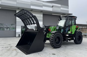 SENNEBOGEN 360 G telehandler in the new Black Look design for industrial material handling.