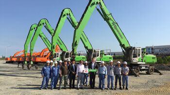 Material handlers for steel mill:  IS VINA in Vietnam is equipped for commissioning new steel mill