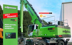 First G-series material handler, SENNEBOGEN 835 G with hybrid system