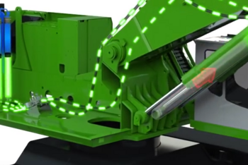 SENNEBOGEN Green Hybrid energy recovery system Hybrid system for material handlers