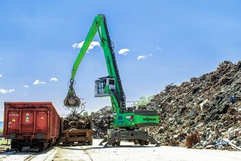 SENNEBOGEN 850G optimiert Schrottlogistik im Stahlwerk