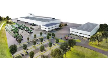 SENNEBOGEN spare parts, construction of the new Customer Service Center, state-of-the-art spare parts warehouse SENNEBOGEN spare parts, construction of the new Customer Service Center, state-of-the-art spare parts warehouse