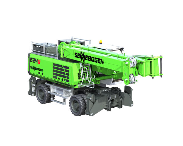 Download (RGB, 300 dpi) Seilbagger SENNBOGEN 624 für Brunnenbauer und mobile Verrohrung