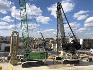 SENNEBOGEN 6140 E HD Crawler Duty cycle crane / Dragline Hydro rotary cutter / Diaphragm wall grab Grand Paris Express