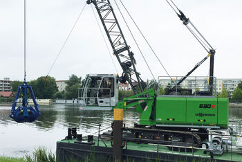 SENNEBOGEN duty cycle crane 630 crawler hydraulic engineering