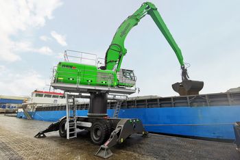 The SENNEBOGEN 855 E Hybrid in northern Germany