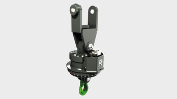 SENNEBOGEN loading hook for material handlers type DKS-LH hydraulic rotation