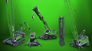 cranes for contruction industry_SENNEBOGEN press releases bauma 2022