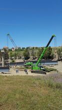 Four SENNEBOGEN cranes in Algeria building bridges 