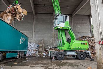 SENNEBOGEN 825, material handler, waste handling, waste logistics