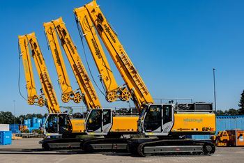 624 E Seilbagger für den Brunnenbau bei Hölscher