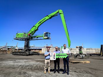 SENNEBOGEN 870-Umschlagbagger Hafen in Taiwan-Stauerei