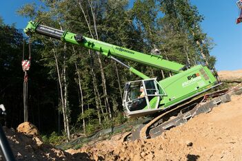 SENNEBOGEN 643 Crawler Telescopic crane / Telecrane Above ground construction