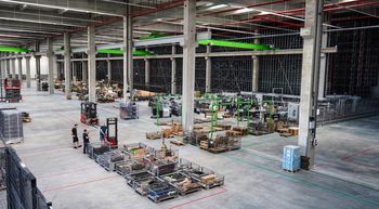 SENNEBOGEN spare parts, construction of the new Customer Service Center, state-of-the-art spare parts warehouse SENNEBOGEN spare parts, construction of the new Customer Service Center, state-of-the-art spare parts warehouse