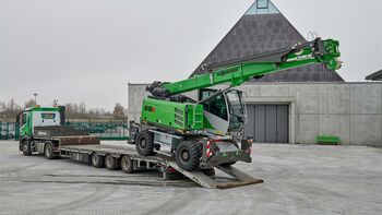 SENNEBOGEN telescopic crane 613 with compact transport dimensions, low transport weight