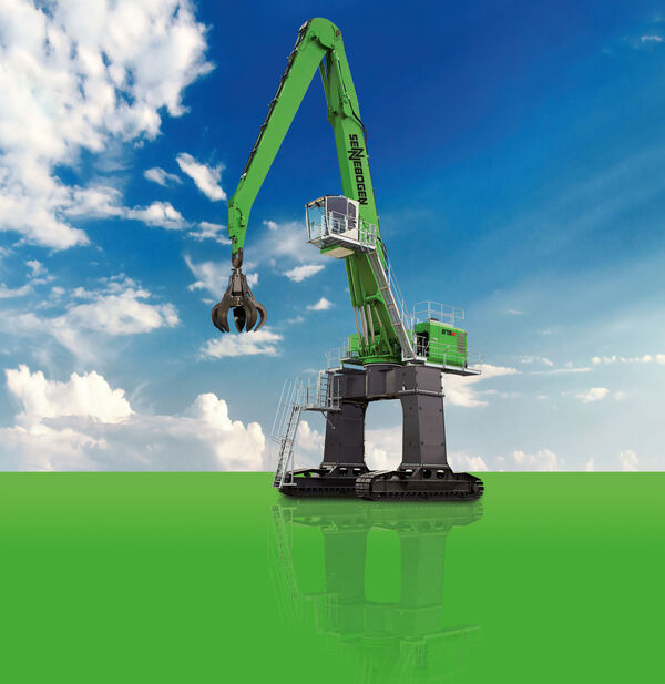SENNEBOGEN 875 E-Serie Umschlagmaschine Umschlagbagger Raupe Raupenunterwagen Hafenumschlag
