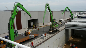 Green is great: Goeyvaerts relies on SENNEBOGEN at the port in Antwerp
