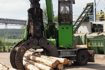 SENNEBOGEN timber grab for material handlers