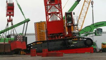 SENNEBOGEN 7700 Crawler crane Lattice boom crane Offshore Incline