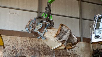 SENNEBOGEN Mehrschalengreifer MG4.1 auf der IFAT