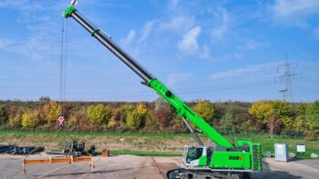 SENNEBOGEN 683 E, 80 tons telescopic crane, crawler crane