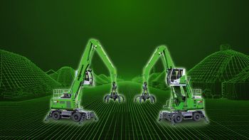 SENNEBOGEN battery-powered material handlers in the G-series: 824 and 826 Electro Battery