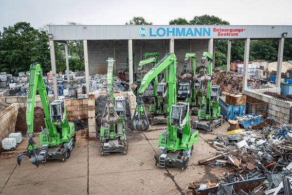 SENNEBOGEN 825, Umschlagbagger, Abfalllogistik, Wertstoffaufbereitung