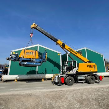 PICK AND CARRY CRANE, SENNEBOGEN 643, Industry, Bauer Schrobenhausen