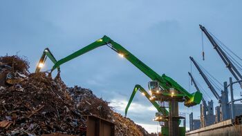 Nachhaltigkeit im Metall Recycling: Kooperation EMR und SENNEBOGEN
