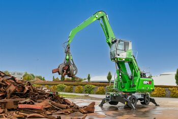 Neuer Recycling-Umschlagbagger mit 12 m Reichweite, SENNEBOGEN 824 G-Serie