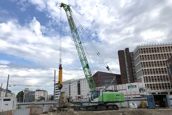 SENNEBOGEN duty cycle crane 630 crawler pipe installation special civil engineering