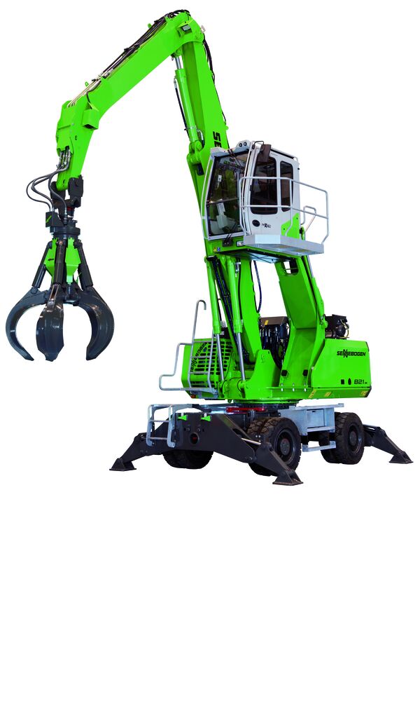 SENNEBOGEN 821 E-Serie Mobil Mobilunterwagen Mobilumschlagmaschine Umschlagmaschine Umschlagbagger Recycling