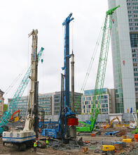 SENNEBOGEN crawler crane 5500 primary colums piles special civil engineering