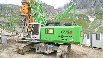 SENNEBOGEN Seilbagger Hydroseilbagger Schürfkübelbagger 640 E Raupe Spezialtiefbau Kraftwerkinstandhaltung