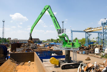 SENNEBOGEN 835 E-Serie Raupe Elektro Elektroumschlagmaschine Umschlagmaschine Recycling