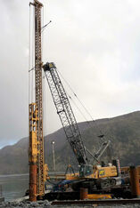 SENNEBOGEN 6100 strong and robust duty cycle crane specialized below ground construction