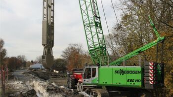 Stark im Spezialtiefbau: SENNEBOGEN 690 HD im Einsatz bei Eurosond